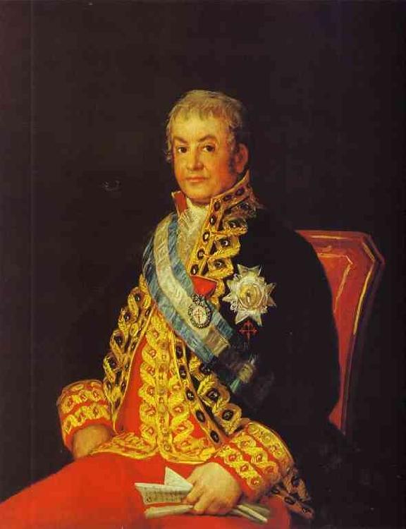 Francisco Jose de Goya Portrait of Jose Antonio, Marques Caballero Kepmasa Germany oil painting art